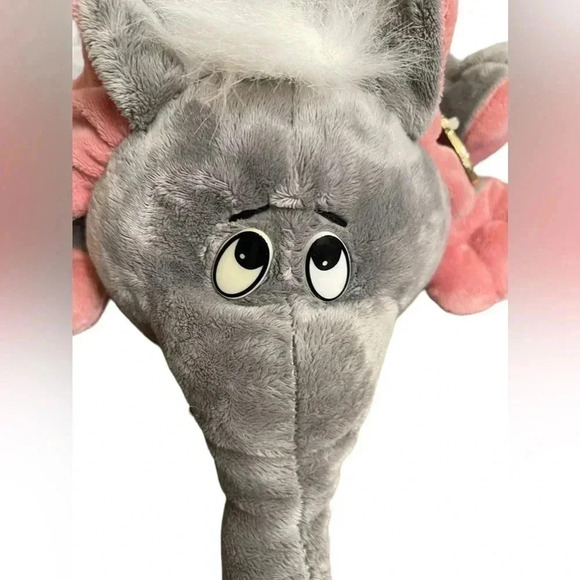Dan Dee Collectors Choice Vintage Stuffed Gray Elephant Plush Animal Toy - Picture 2 of 11